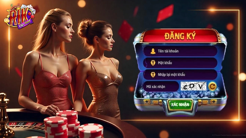 Các thao tác đăng ký Rikvip