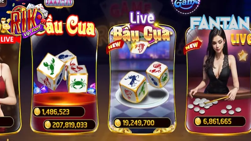 Trò chơi bầu cua live thân thuộc với cược thủ