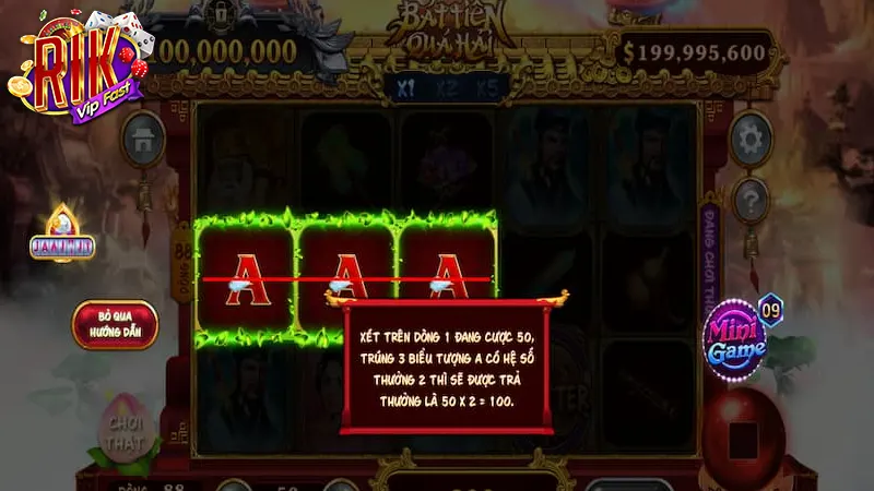 Cách thức trả thưởng của Quay hũ Slot Bát Tiên Quá Hải 