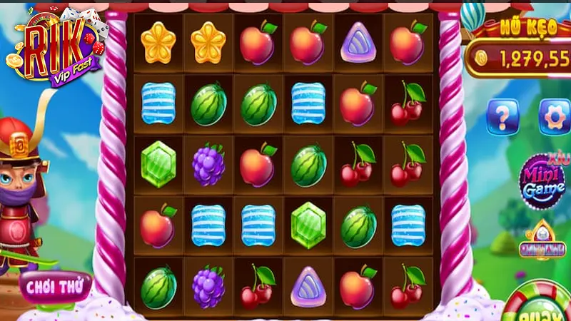 Cách quay hũ Slot Candy Fruit Samurai thắng lớn tại Rik vip