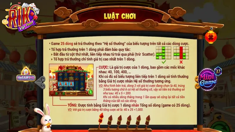 Luật chơi trong quay hũ Slot Phá Cỗ Đèn Rồng